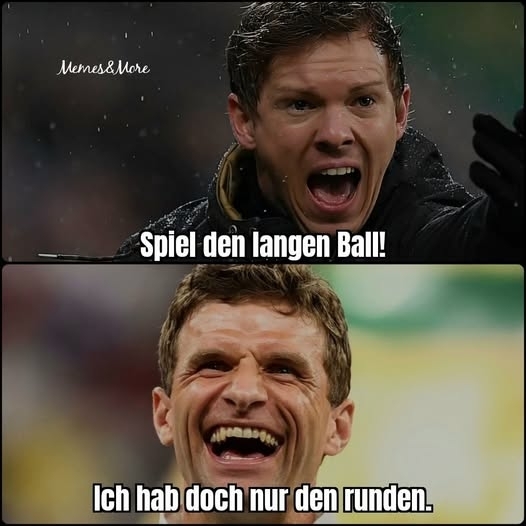 Spiel den langen Ball! - Ich hab doch nur den runden.