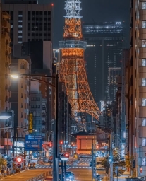 Night view of Tokyo Tower