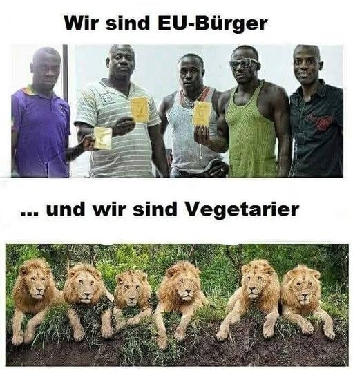 Wir sind EU-Bürger -  ... und wir sind Vegetarier
