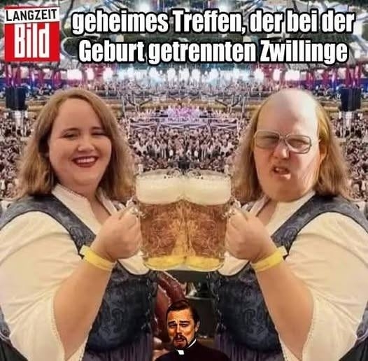geheimes Treffen, - der bei der Geburt getrennten Zwillinge
