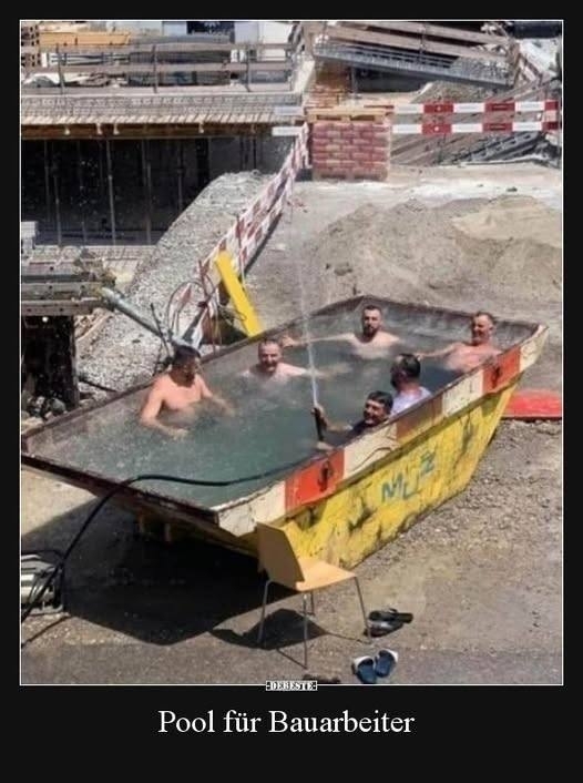 Pool für Bauarbeiter