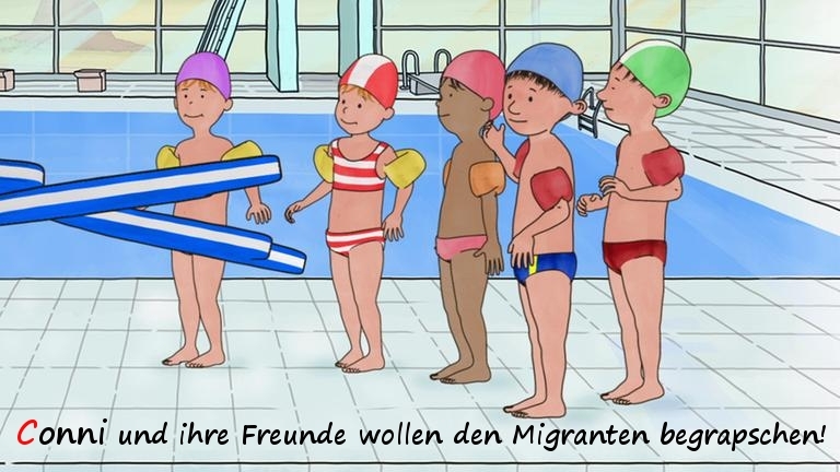 Conni und ihre Freunde  - wollen den Migranten begrapschen!