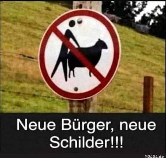 Neue Bürger, neue Schilder!!!