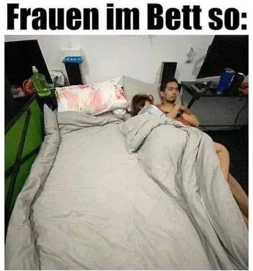 Frauen im Bett so: