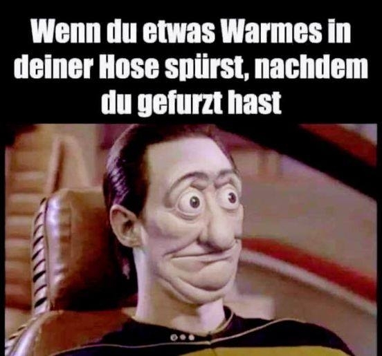 Wenn du etwas Warmes in deiner Hose spürst, nachdem du gefurzt hast