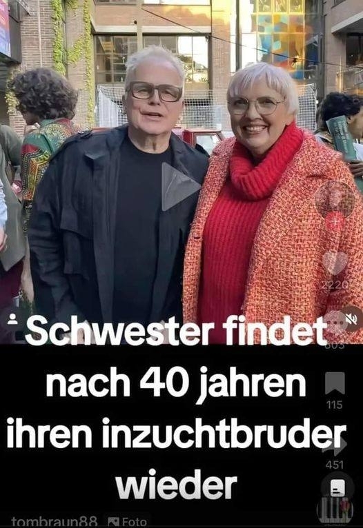 Schwester findet nach 40 jahren ihren inzuchtbruder wieder