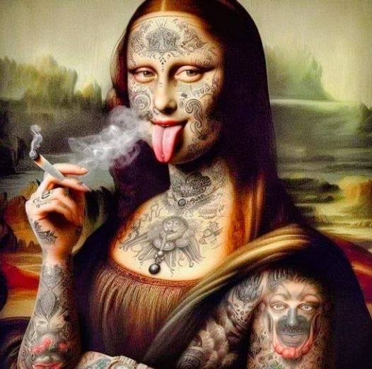 Tattoo Mona Lisa