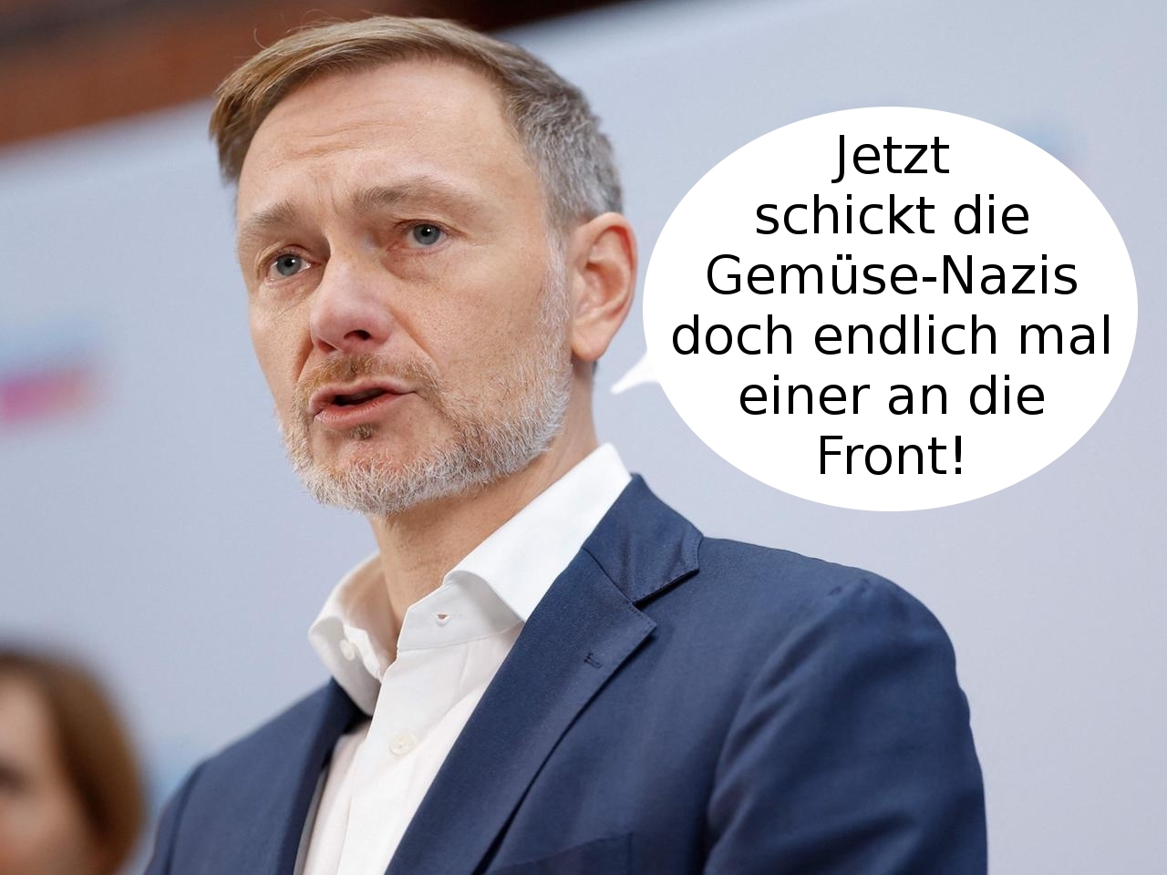 Jetzt schickt die Gemüse-Nazis doch endlich mal einer an die Front!